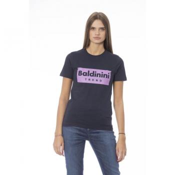 Baldinini Trend Blue Cotton Tops & T-Shirt - XS