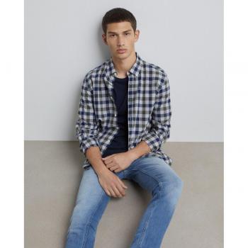 Camisa de hombre Easy Wear manga larga cuadros vichy Regular Fit