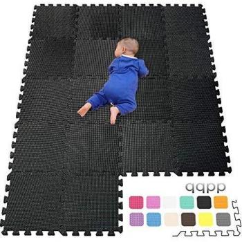 qqpp Alfombra Puzzle para Niños Bebe Infantil - Suelo de Goma EVA Suave. 18 Piezas