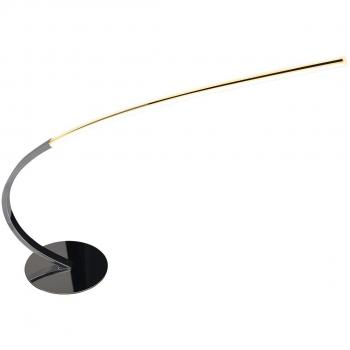 Lámpara de mesa LED integrada Loop Line cromo 3000K 44x60 cm