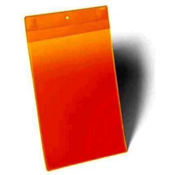 Porta documentos A4 vertical con imanes de neodimio extra fuertes color amarillo, paquete de 10 unidades