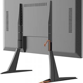 Soporte Universal TV Desde 27 Pulgadas a 55 Pulgadas con Gestión de Cables y Ajuste de Altura HT01B-001