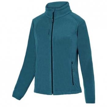 Chaqueta Polar Ecotech 380 Mujer Azul Cobalto/Negro con Cierre Completo