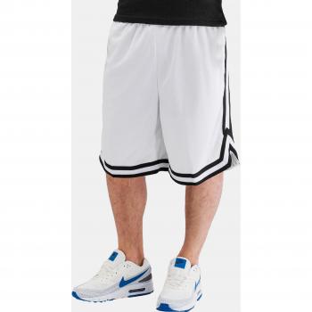 Urban Classics Men's Stripes Mesh Shorts - White/Black, XL