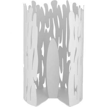 Alessi BM04 W Puerta Rollo de Papel de Cocina, Acero, Color Blanco, 15,5 x 15,5 x 24 cm