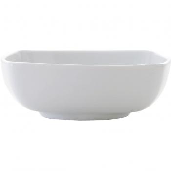 TAZON DESAYUNO ENERIZ SIN ASAS BOL CUADRADO PORCELANA BLANCO 15CM 5048008