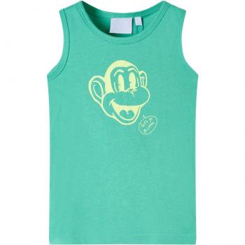 Camiseta de tirantes infantil verde 92