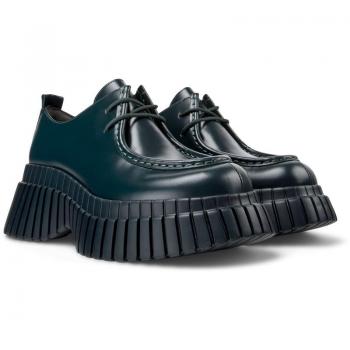 Camper - Zapatos de cordones de mujer BCN de piel - Verde Talla 38