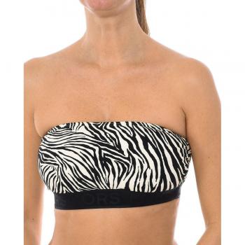Top de bikini bandeau mujer Michael Kors MM4K607 L alb