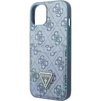 Funda Dura Guess 4G Triángulo Logo con Tarjetero Azul para iPhone 13 Mini