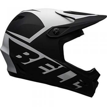BELL Transfer Casco para Bicicleta de montaña, Hombre, Negro Mate y Blanco, S | 53-55cm