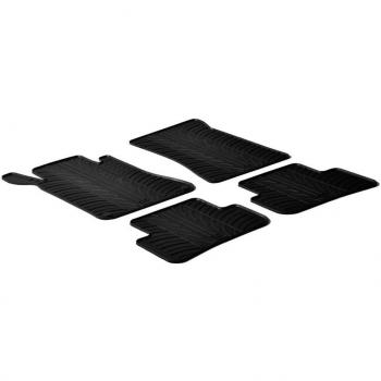 gledring GL 0326 de goma Juego de alfombrillas para coche