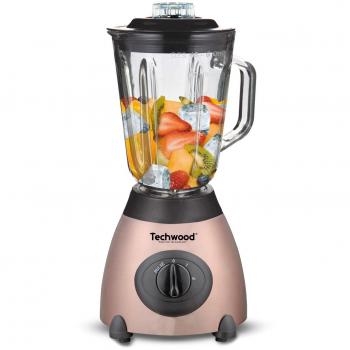 Batidora de Vaso Inoxidable Techwood 1,5L 500W Rose Gold