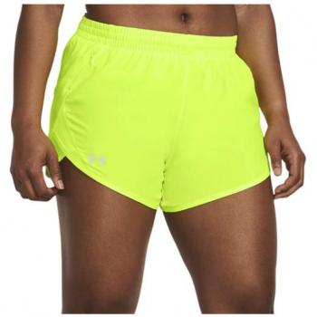 Under Armour Women's Fly By 3-Inch Running Shorts - Neon Yellow - Size XL