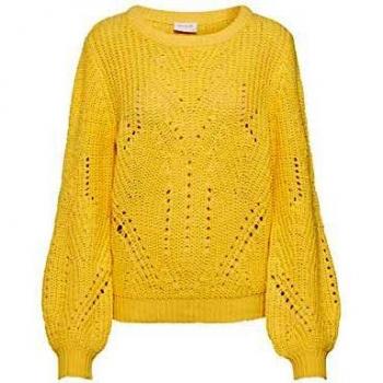 Vila Jersey Mujer Viwishi O-Neck L/S Amarillo x-Small Amarillo
