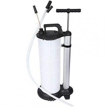 Extractor manual de líquidos con tanque de 9 litros para succión por vacío de aceite y otros líquidos