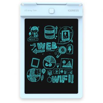 IGERESS Tablero de Escritura LCD Azul más Nuevo de 9 Pulgadas Tablero de Escritura electrónico Tablero de Dibujo Digital Tablero de Dibujo gráfico Durable