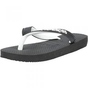 Chanclas Havaianas Top Mix negro unisex para niños, talla 25-26