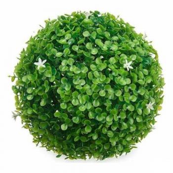 Planta Decorativa Ibergarden Hojas y Flores en Bola de Plástico 22x22x22 cm (8 Unidades) - Aire de Originalidad
