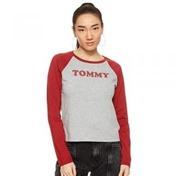 Tommy Hilfiger LS tee Slogan Top de Pijama, Multicolor