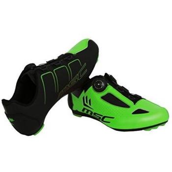 MSC Bikes Aero Road Zapatillas Ciclismo, Verde, T-39