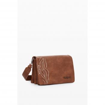 Desigual Goodall Shoulder Bag 24.5 cm Brown, Zip Closure, One Size