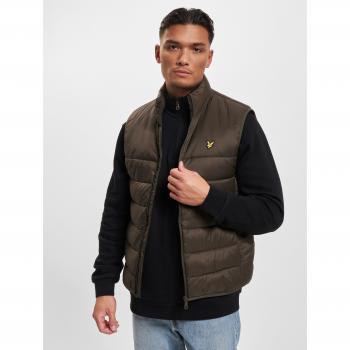 Lyle & Scott Men's Wadded Gilet - Olive - Medium