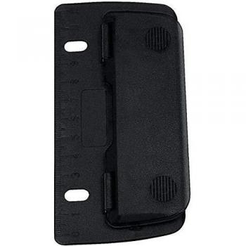 Perforador de bolsillo WEDO, capacidad para 3 hojas, color negro, plástico