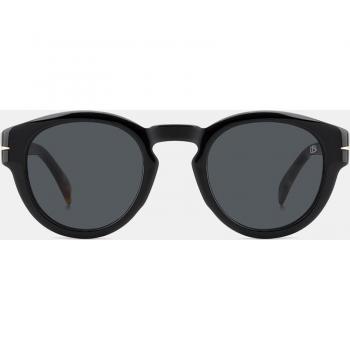 David Beckham Eyewear Black Havana/Grey Sunglasses, Multicolor male, Size: 49 MM