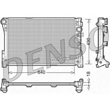 Radiador DENSO DRM17005 para refrigeración del motor