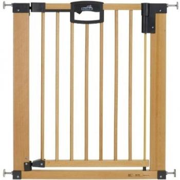 Geuther 5745 Easy Lock - Reja de protección, margen de ajuste 68,5-76,5 cm, altura de 82,5 cm, de madera