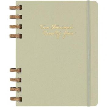 Agenda Espiral Moleskine 12 meses sem/vista 2024 extra large kiwi