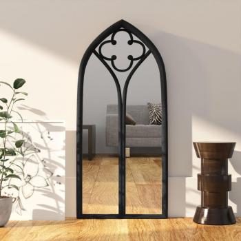 Espejo hierro negro para uso interior 100x45 cm