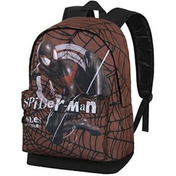 Mochila HS Fan 2.0 Spiderman Blacks, dimensiones 18 x 30 x 41 cm, color rojo, capacidad de 22 litros