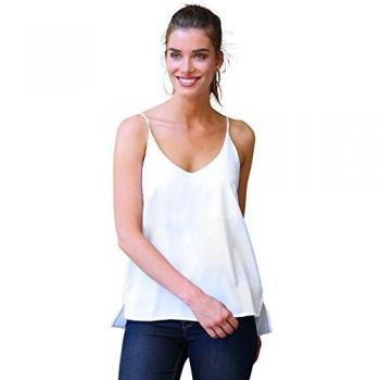 Top Liso de Tirantes Mujer by Vencastyle - 110390,Blanco,XXL