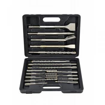 Set de 17 Dllos y Brocas SDS+ AWTOOLS
