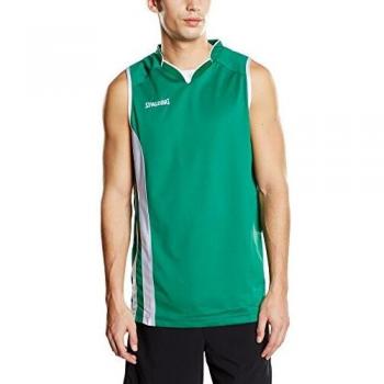 Spalding Bekleidung Teamsport MVP Tank Top - Camiseta de tirantes de baloncesto para hombre, color verde/blanco, talla XL
