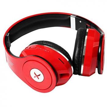 Auriculares Diadema Inalámbricos y Alámbricos Kuken 23843 Bluetooth Color Rojo