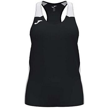 Camiseta tirantes mujer Joma Record II negra y blanca
