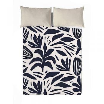 Juego de Sábanas 100% Algodón Kile para Cama de 135 cm - Incluye Sábana Encimera 210x270 cm y Funda de Almohada 45x155 - Fabricado en España
