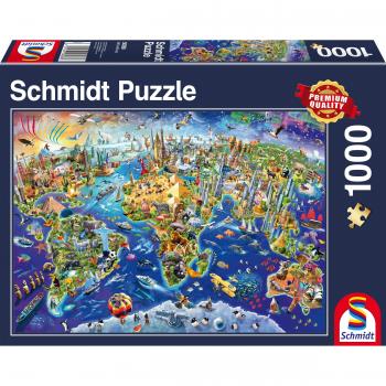 Puzzle Schmidt Juegos Descubriendo Nuestro Mundo, 1000 Piezas