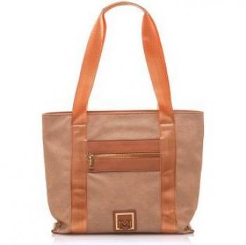 Bolso de hombro Mariamare See naranja con diseño moderno y cierre de cremallera