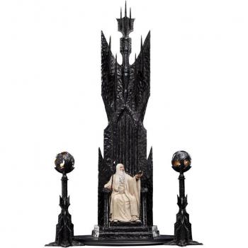 Estatua 1/6 Saruman El Blanco en Trono - El Señor de los Anillos - 110 cm