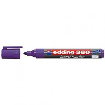 Marcador para Pizarra Blanca Edding 360XL Morado, Punta Redonda 1,5-3 mm, Recargable