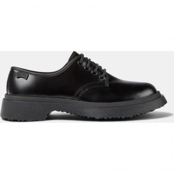 CAMPER Walden Women's Lace-up Shoes in Black Smooth Leather - Size 39 / 8.5