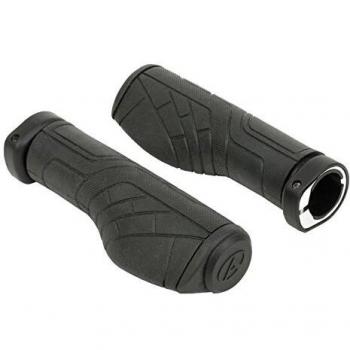 Puños de manillar para bicicleta AGR Ergo R35 130mm GripLock tornillo negro
