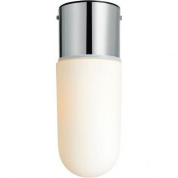 Plafón baño cromado ZEN 1 bombilla, Lámpara de techo para baño 1 luz Cromo IP44, E27 - Markslojd