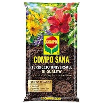 Terriccio Universal Compo Sana 80 lt - Abono Granulado para Fresas 1 kg