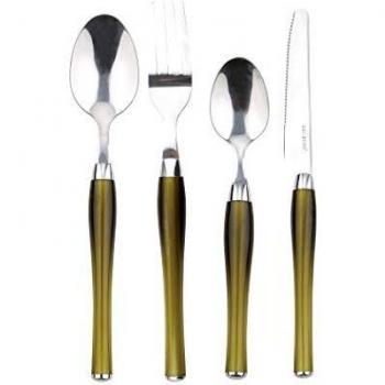 Renberg Urban Monaco Cubertería de 24 Piezas en Acero Inoxidable, Marrón, Centimeters