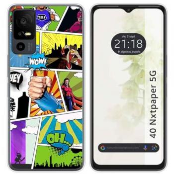 Funda de Silicona para TCL 40 NXTPAPER 5G con Diseño Comic y Dibujos